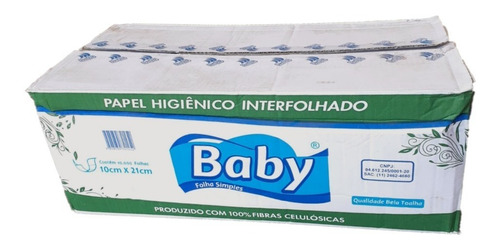 Papel Higiênico Interfolhado Cai Cai Folha Simples 10000 Un