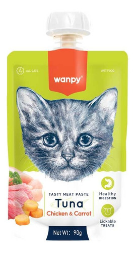 Wanpy Tasty Meat Paste Atun Para Gatos 90g