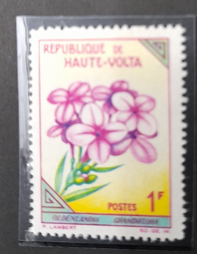 Sello Postal - Alto Volta - 1963 - Flores 1f