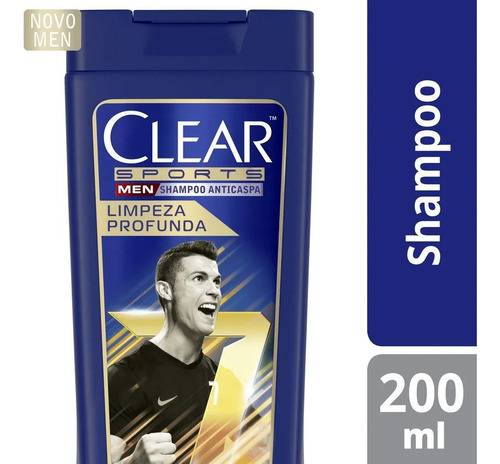 Clear Men Shampoo Anticaspa Limpeza Profunda 200ml