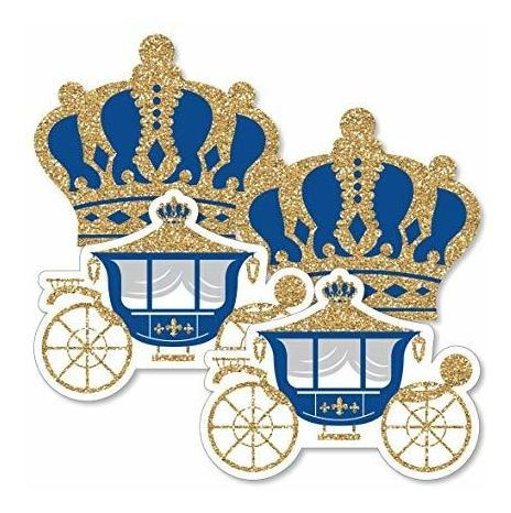 Real El Príncipe Azul - Crown & Carriage Decoración Diy Bebé