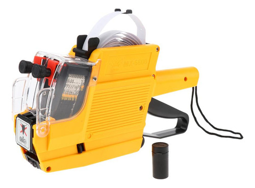 Mx-6600 10 Dígitos 2 Líneas Etiqueta De Precio Amarillo