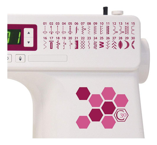 Janome Máquina De Coser, Blanca, 16 Pulgadas De Ancho X 12. Color Blanco