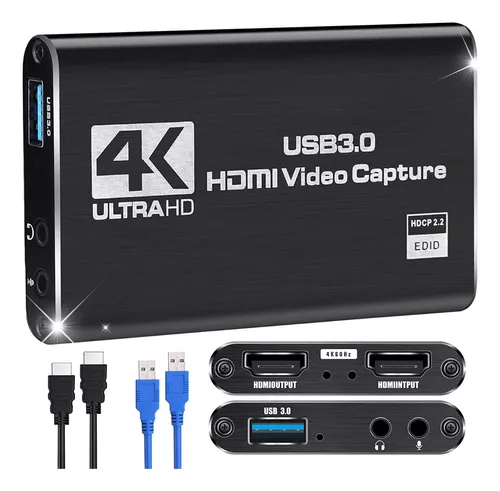 Tarjeta Capturadora Video Anera AE-HDUC201 USB A Hdmi / Imput Max  Resolución 4k / Output Max Resolución 1080p - TONERS