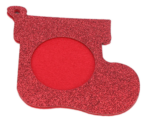 4 Moldura Para Foto De Natal Ornamento Árvore De Vermelho