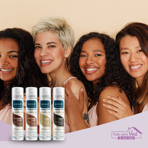 Shampoo A Seco Com Cor 150ml Perfeito Para Os Cabelos
