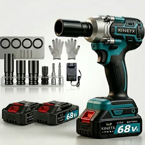 Chave De Impacto Kinetx 68vf Brushless 2 Baterias Kit | MercadoLivre