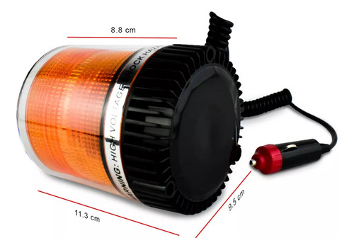 Torreta Led Ámbar Tunix Con Estrobo