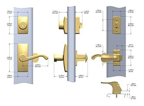 Security Hk01 099 Manija Llave Lujo Para Puerta Yz