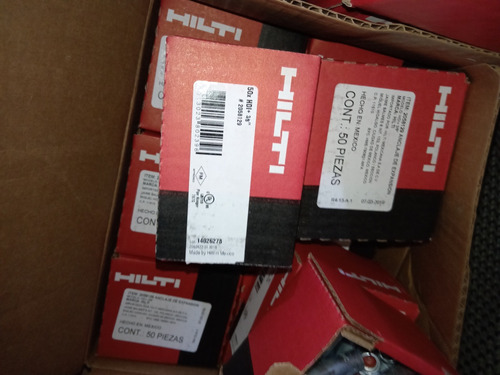 Taquetes Hilti De 3/8 Originales 1000 Piezas (Usado)