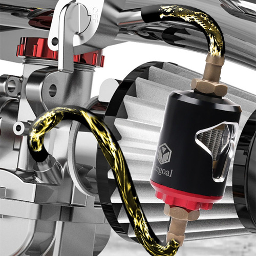. Filtro De Gasolina Para Motocicletas Universal Aluminio