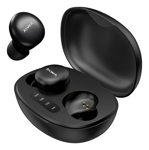 Auriculares In-ear Inalámbrico Bluetooth Blanco Aiwa 90n Color Negro