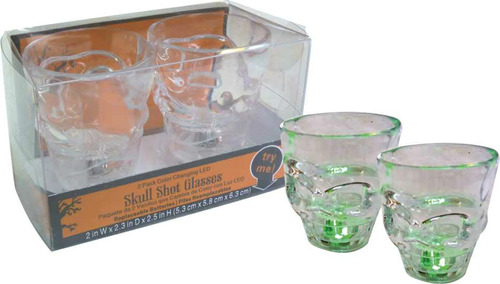 Vaso Shot X2pcs Halloween Acrilico Con Luz - Telecompras Cs