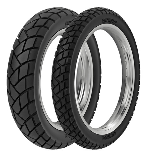 Par Pneu 90/90-19 E 130/80-17 Rinaldi R34 Bros Xre 190