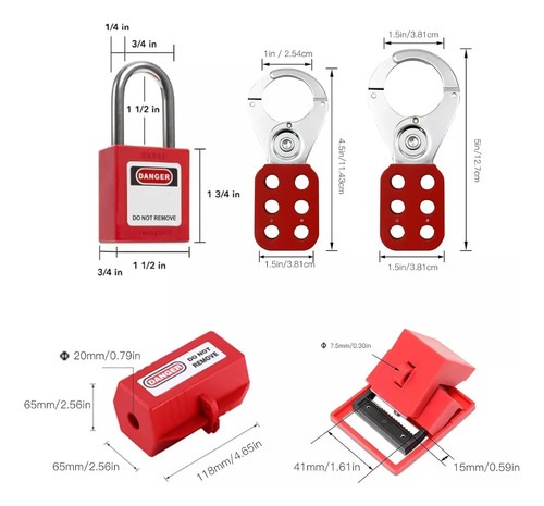 Kit De Bloqueo Eléctrico Y Etiquetado Conjunto De Bloqueo