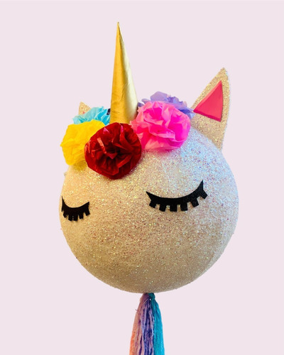 Imagen 2 de 3 de Piñata De Esfera De Unicornio