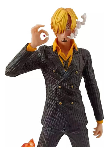 Figura De Colección One Piece Sanji Con Traje Y Diable Jambe