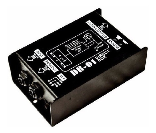Imagen 1 de 10 de Caja Directa Pasiva Moon Db01 Adapta Impedancias Mono