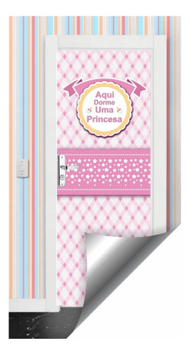 Adesivo Porta Parede Infantil Quarto De Bebê Princesa Oferta