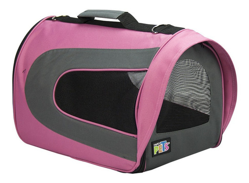 Transportadora Med Tela C/visera Fashion Mascotas Fancy Pets