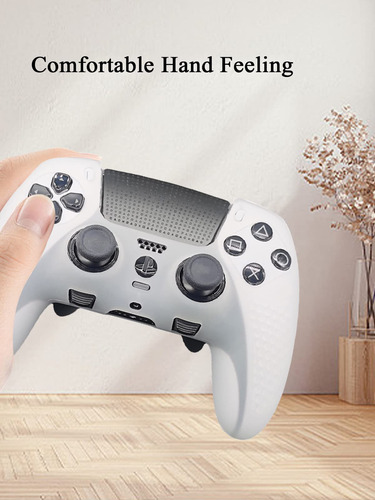 Funda De Silicona Para Controlador Ps5 Dualsense Edge Blanca