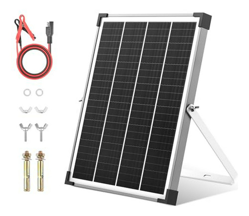 Kit De Panel Solar De 10 W, Cargador De Batería Solar De 12 