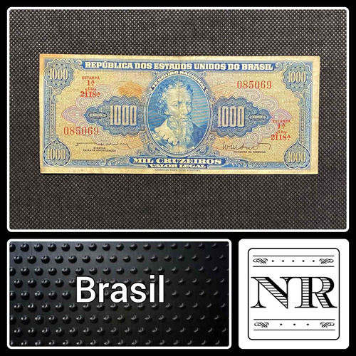 Brasil - 1000 Cruzeiros - Año 1962 - P #173