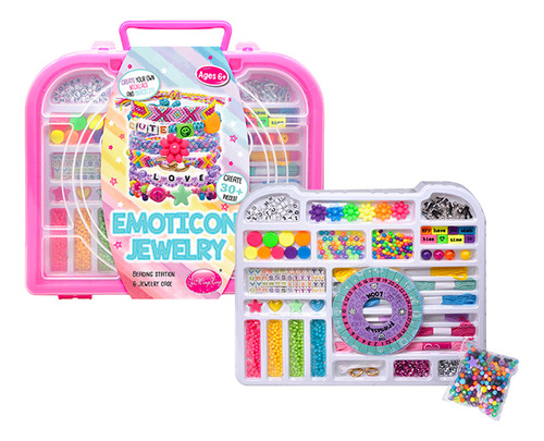 Kit Para Hacer Pulseras Dijes Cuentas Joyeria Juguete Niña