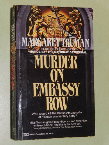 * Murder On Embassy Row -  Margaret Truman - L040b 