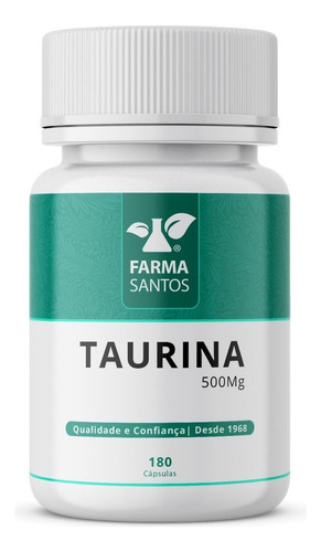 Reduz A Glicemia - Taurina 500 Mg 180 Cápsulas Sabor Sem Sabor