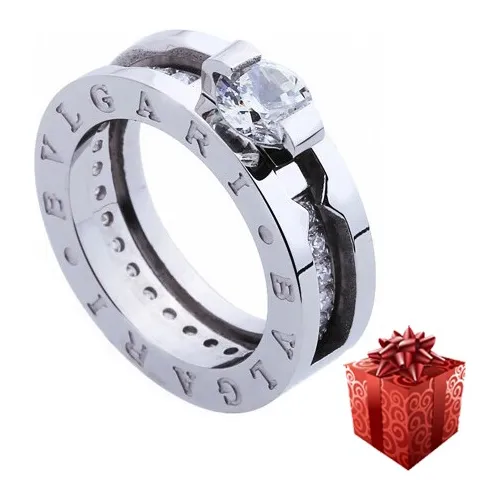 Anillo bulgari online acero