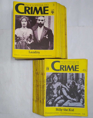Kit Enciclopédia Da Luta Contra O Crime Com 64 Fascículos Em Conjunto (Usado)