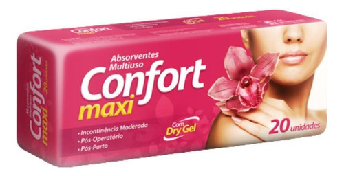 Absorvente Multiuso Confort Maxi C/20 Und - Confort