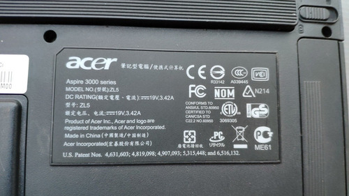 Notebook Acer Aspire 3003lci Liga