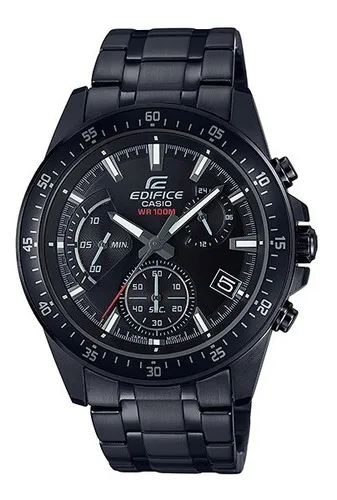 Reloj Casio Edifice Hombre Efv-540dc Garantía.megatime Color De La Malla  Negro Color Del Bisel Negro Color Del Fondo 1a