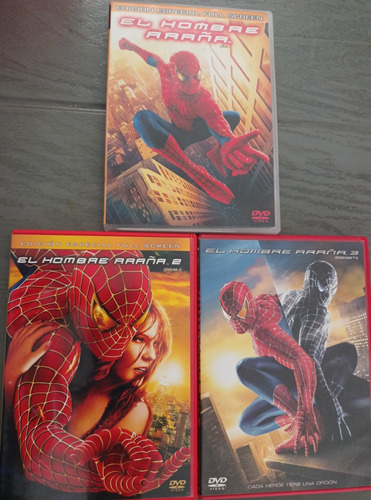 El Hombre Araña 1 , 2 Y 3 ( Dvd ) Spider Man