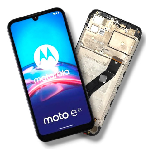 Display Touch Con Marco Moto E6i Xt2053-5 Original (Reacondicionado)