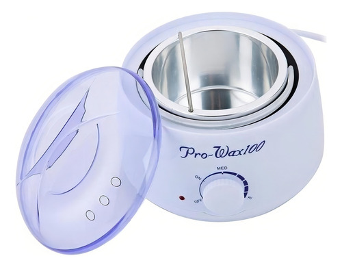 Aquecedor De Cera Quente Panela Elétrica Depilaçao Bivolt Cor Azul Com Branco