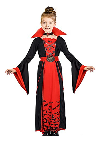 Vestido De Vampiro Real Para Niñas Vampiros Góticos Lnd5t