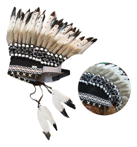Sombrero Indio, Tocado De Plumas, Tocado, Accesorios Para La