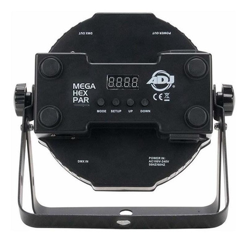 American Dj Mega Hex Par Led De Perfil Bajo Rgbaw + Luz De E