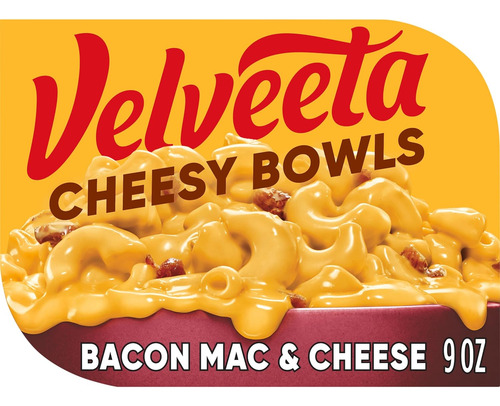 Velveeta Cheesy Bowls, Tocino, Macarrones Con Queso, Comida
