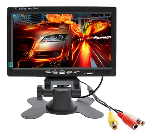 Monitor De Coche Av De 7 Pulgadas, 1024x600 Ips, Imagen Reve