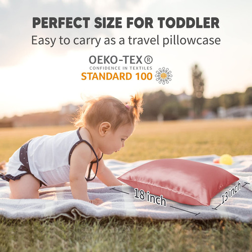 Funda De Almohada Para Niños Pequeños Olesilk 100% Seda More
