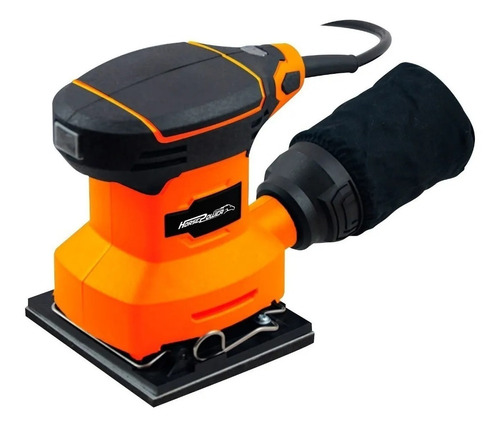 Lijadora Palma Orbital 240w Lija 1/4'' 100x110 Bolsa Polvo Color Naranja Frecuencia 50