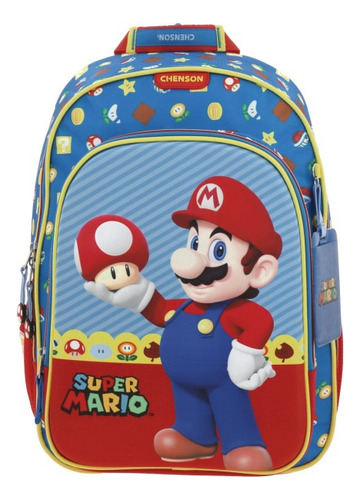 Mochila Escolar Chenson Mario Bros Escolar Mush Mb66259-9