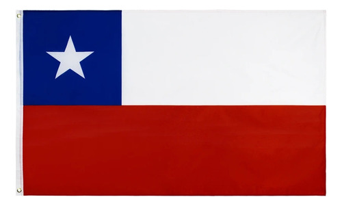 Bandera De La Republica De Chile 60 Cm X 90cm Calidad