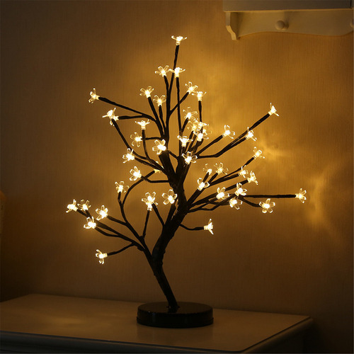Luz Led Blanca Cálida For Árbol, Lámpara Nocturna En Maceta
