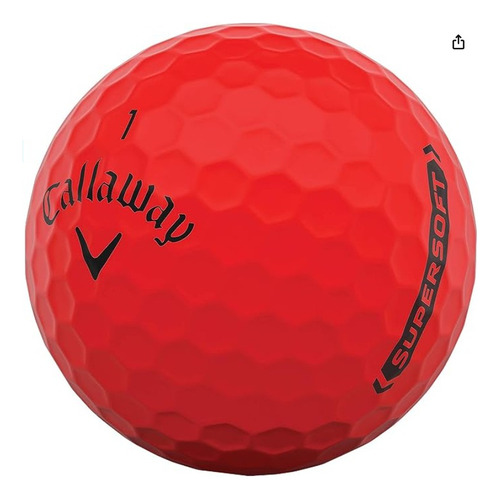 12 Pelotas Bolas Golf Callaway Supersoft Matte Red Rojo