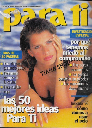 Para Ti 1996_analia Maiorana: Tapa-fotos__nota Pancho Dotto